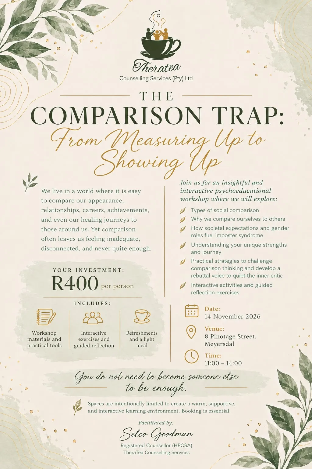 The Comparison Trap: From Measuring Up to Showing Up
